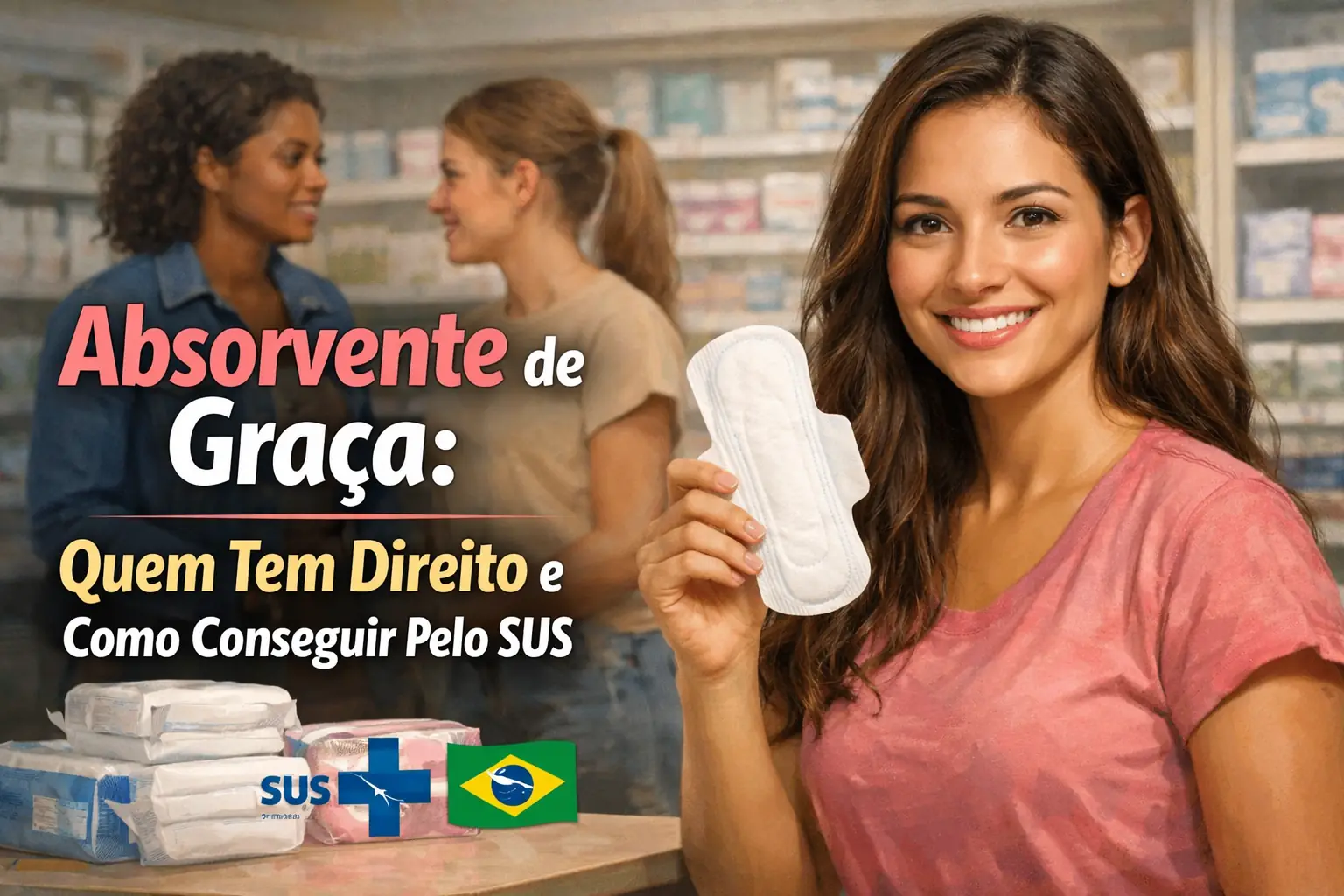 Absorvente de Graça: Quem Tem Direito e Como Conseguir Pelo SUS