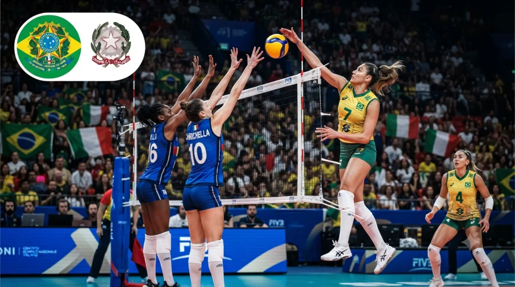 Brasil x Itália no Vôlei Feminino: Assista Online de Graça